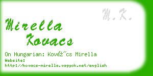 mirella kovacs business card